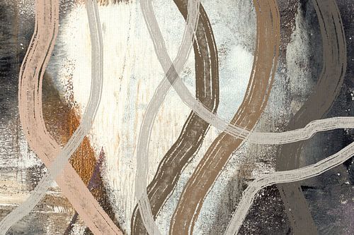 Japandi. Abstracte minimale compositie