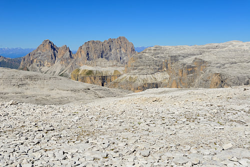 Une vue imprenable depuis le plateau de la Sella, dans les Dolomites