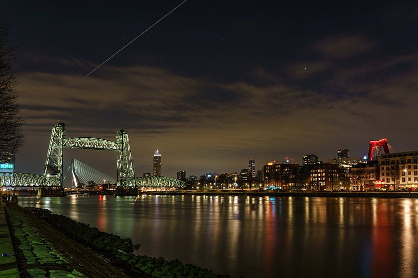 The Koningshaven bridge in Rotterdam: &quot;De Hef&quot;. by Jaap van den Berg