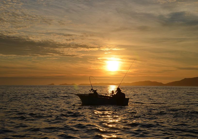 Fishing in the morning by Marcel Schouten