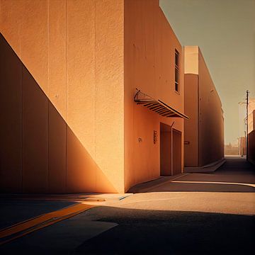 Verlassene stilistische Straße von Maarten Knops