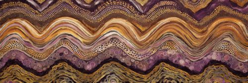 Wavy Lines in Warm Shades