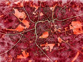 Karte von Tongeren im stil 'Amber Autumn'