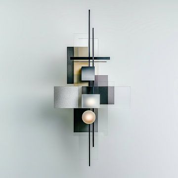 Hedendaagse orde - toekomstgericht evenwicht van Klaus Tesching - Art-AI