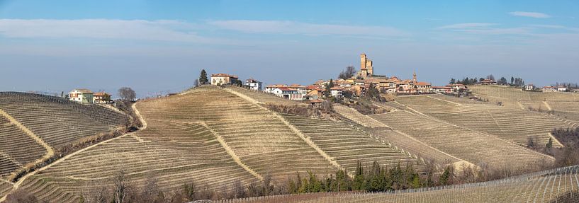 Village in the hills of Piedmont, Italy by Joost Adriaanse