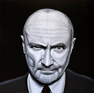 Peinture de Phil Collins sur Paul Meijering