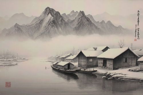 schilderachtig Japan landschap