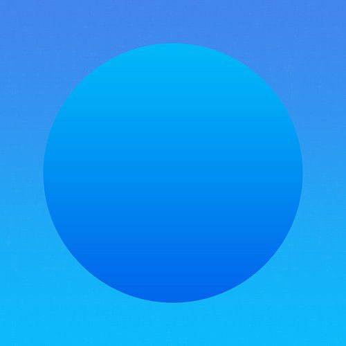 Neon kunst. Kleurrijk minimalistisch geometrisch abstract in lichtblauw