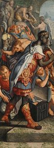 Aile d'un retable avec le culte des rois et la dédicace dans le temple, Pieter Aertsen