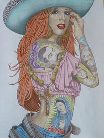 pretty in tattoo by Edith Boogaard van den