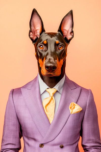 Doberman by Poster Art Shop