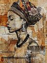 Modern portrait in collage style by Studio Allee thumbnail