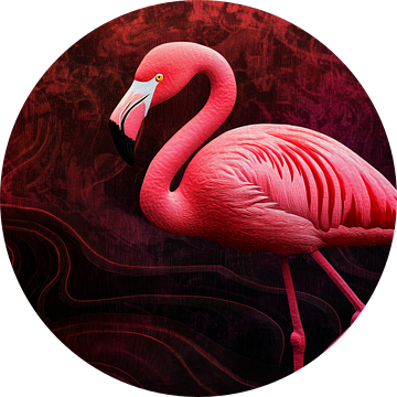 Flamingo in Rode Harmonie