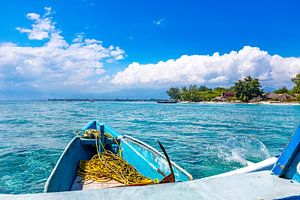 Sur le bateau en Indonésie
