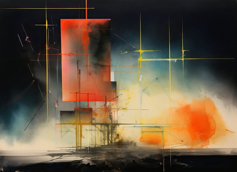Abstract Werk 51984 van Abstract Schilderij