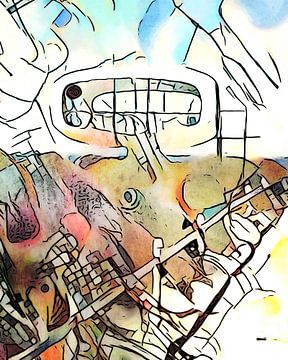 Kandinsky rencontre Binz, motif 1 sur zam art