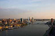 Rotterdam met erasmus brug en Noorder Eiland van Guido Akster thumbnail