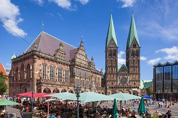 Rathaus, Dom und Marktplatz, Bremen, Deutschland, Europa von Torsten Krüger