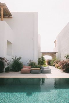 Chilling by the pool | travel photography print | Koufonisia Cyclades Greece by Kimberley Jekel