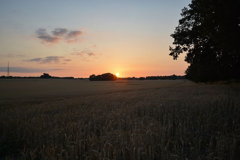 Sonnenuntergang bei Groß Stresow von GH Foto & Artdesign