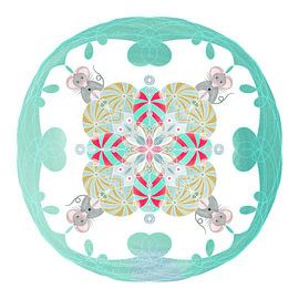 Tier-Mandala, die Maus.