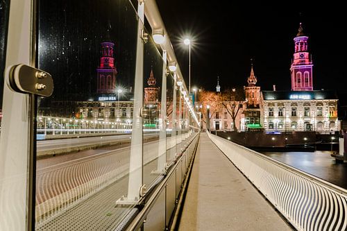 Night Pictures of the historical city Kampen, Netherlands