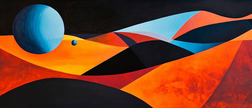 Planetary scenario in warm colours by Poster Art Shop