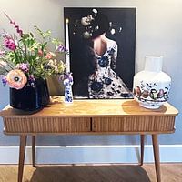 Klantfoto: The world looks better in blue van Carla Van Iersel, als ArtFrame