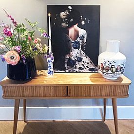 Customer photo: The world looks better in blue by Carla Van Iersel, on ArtFrame