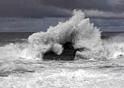 Une grande vague se brise sur un rocher à Ténérife par Jutta Klassen Aperçu