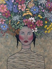 Blumen in meinem Kopf von Kris Stuurop