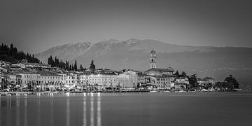 Salo sur le lac de Garde en noir et blanc