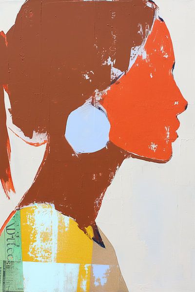 Frauenprofil | Chromatic Persona von Wunderbare Kunst