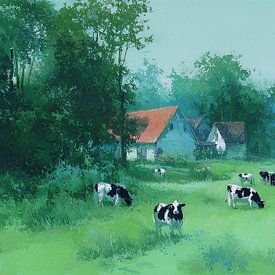 Koeien | Weide van Kunst Kriebels