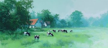 Cows | Meadow by Art Whims
