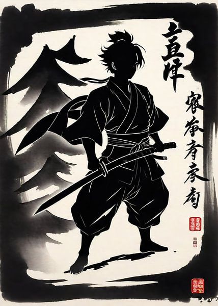 Silhouette Dämonenjägerin von Muhammad Yunus