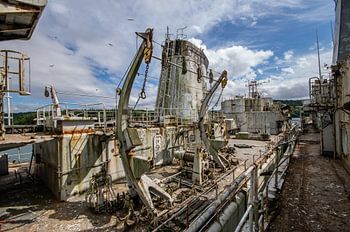 Abandoned naval boats urbex