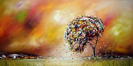 Paysage coloré sur Gena Theheartofart