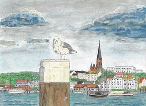 Hafenspitze Flensburg von Sandra Steinke