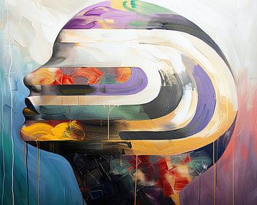 Abstract Portret van Kunst Kriebels