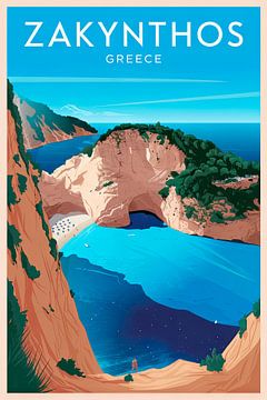Zakynthos, Greece. by Poster Art Shop