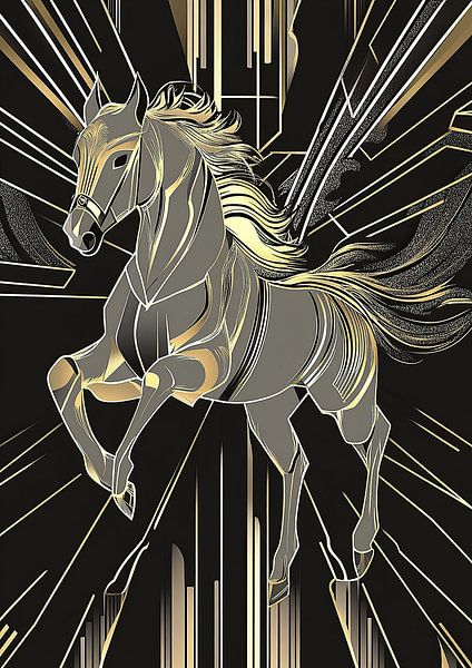 Cheval &quot;Majesté des grands espaces : un rêve sur quatre sabots&amp;quot ; par Niklas Maximilian