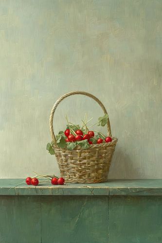 Panier de rouges d'été sur Caprices d'Art