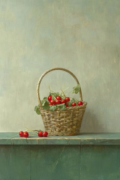 Basket of Summer Reds by Art Whims