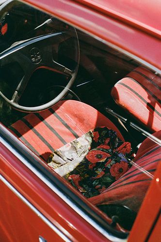 Vintage VW Käfer Interieur (Analog-Foto)
