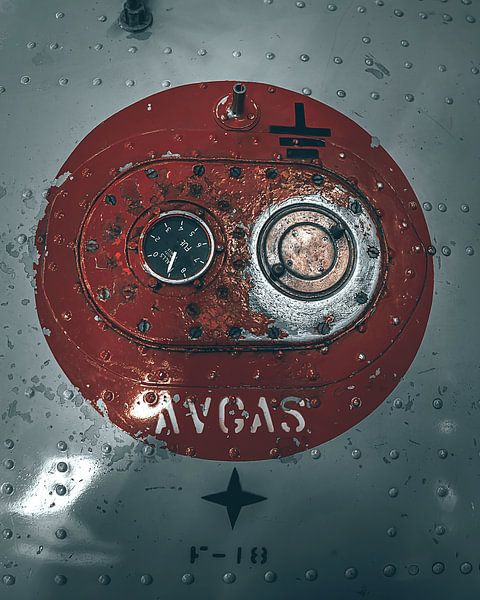 Tankdeckel für Flugzeuge von Die Utrechter Fotografie