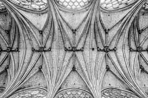 Decke der Kathedrale von St. Peter in Condom, Gers, Frankreich von okkofoto