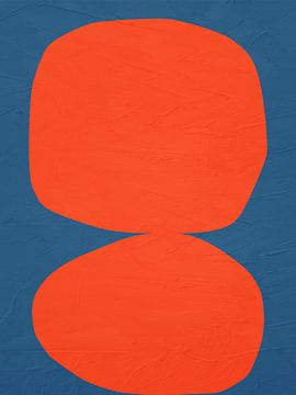 Organische abstracte kunst - kleurentonen van Online Arts