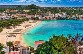 Beautiful view of Santa Ponsa seaside beach on Mallorca by Alex Winter