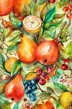 Bloemen en fruit #tuin van JBJart Justyna Jaszke